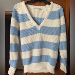 Striped knit sweater